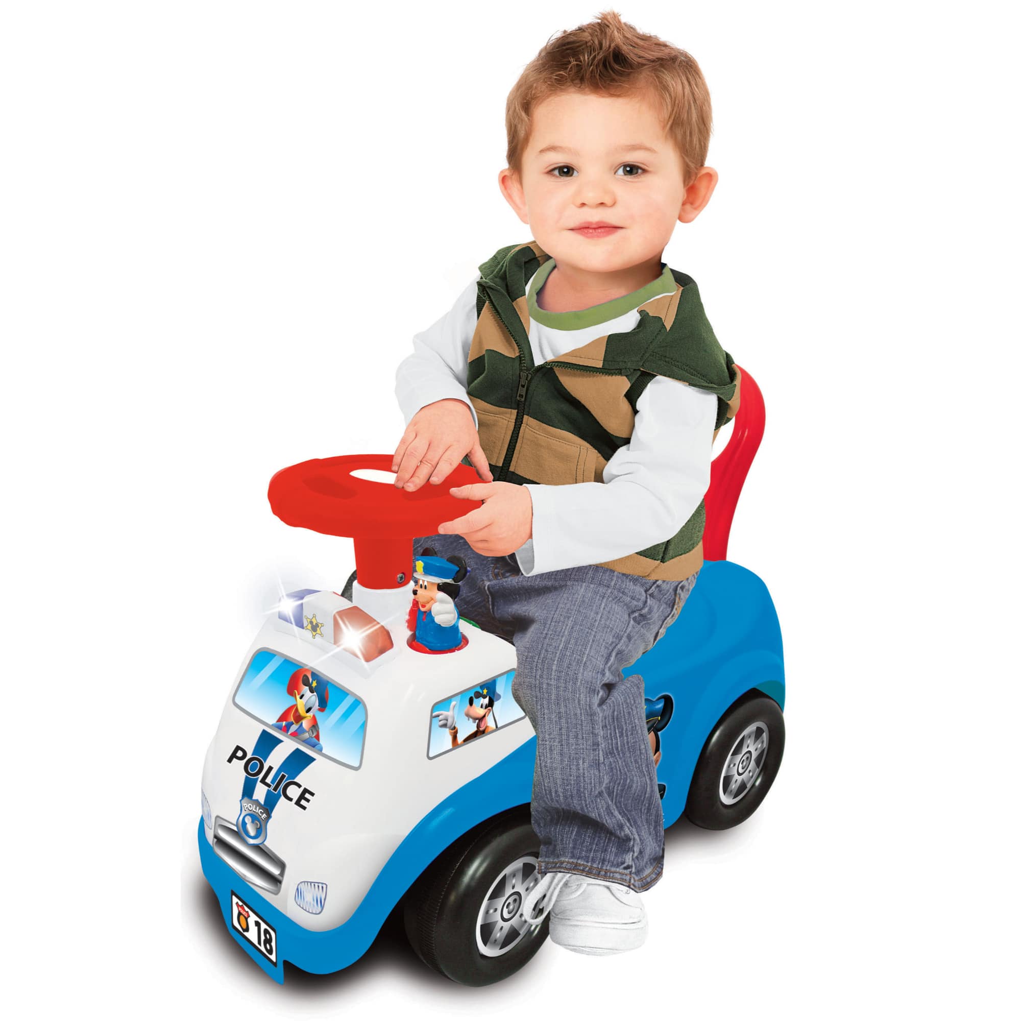 Kiddieland Disney® Mickey Mouse My First Mickey Police Car Ride-On